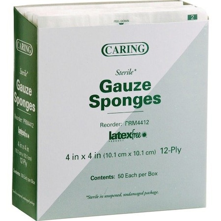 Medline GAUZE, MEDLINE, COTTON-WOVEN, 24PK MIIPRM4412CT